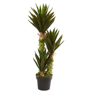 Floor Plants | 3.5' Artificial Fourcroydes Agave Plant Artificial Plants Cactus