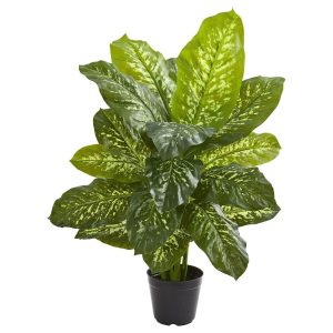 Floor Plants | 34" Dieffenbachia Artificial Plant (Real Touch) Artificial Plants Floor Plants