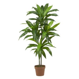 Floor Plants | 48" Dracaena Silk Plant (Real Touch) Artificial Plants Dracaena Trees