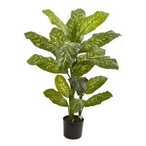 Floor Plants | 4’ Dieffenbachia Plant (Real Touch) Artificial Plants Floor Plants