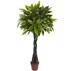 Floor Plants | 4’ Money Plant (Real Touch) Artificial Plants Floor Plants