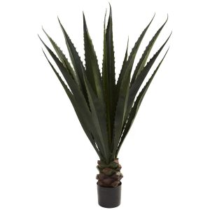 Floor Plants | 52" Giant Agave Plant Artificial Plants Cactus