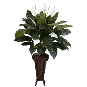 Floor Plants | Spathiphyllum Stand Silk Plant Artificial Plants Floor Plants