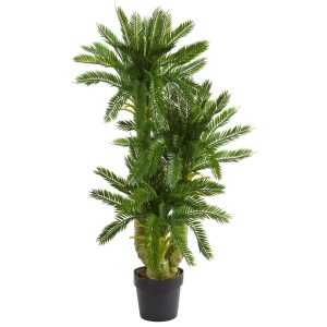 Floor Plants | Triple Potted Cycas Artificial Plant Artificial Plants Floor Plants