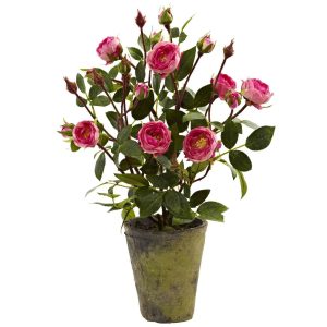 Flowering Plants | French Rose Garden Artificial Plants Flowering Plants