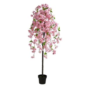 Flowering Trees | 5′ Artificial Cherry Blossom Tree Artificial Trees Flowering Trees