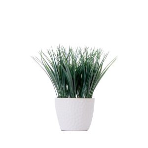 Grass | 9" Artificial Grass Plant with Decorative Planter Artificial Plants Grass