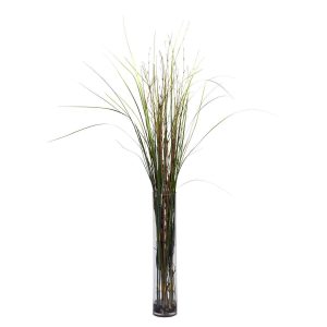 Grass | Grass & Bamboo Cylinder Silk Plant Artificial Plants Grass