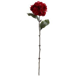 Hydrangeas | 26" Red Hydrangea Artificial Flower (Set of 6) Artificial Flowers Hydrangeas