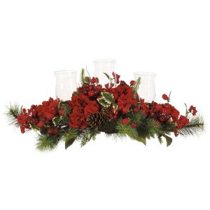 Hydrangeas | Hydrangea Holiday Candelabrum Artificial Flowers Hydrangeas