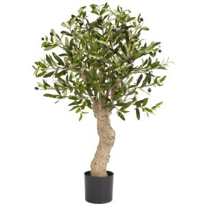 Olive Tree Collection | 2.5′ Olive Silk Tree Artificial Trees Olive Tree Collection