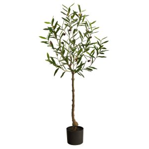 Olive Tree Collection | 4’ Olive Artificial Tree Artificial Trees Olive Tree Collection