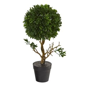 Other Varieties | 15" Boxwood Topiary Artificial Tree UV Resistant (Indoor/Outdoor) Artificial Trees Other Varieties