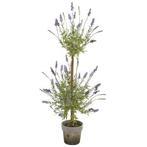 Other Varieties | 34" Lavender Topiary Artificial Tree Artificial Trees Flowering Trees