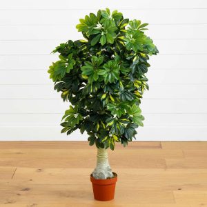 Other Varieties | 4' Schefflera Silk Tree (Real Touch) Artificial Trees Other Varieties