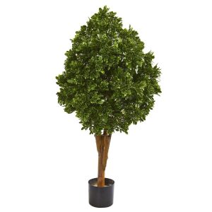 Other Varieties | 41" Tea Leaf Artificial Tree UV Resistant (Indoor/Outdoor) Artificial Trees Bamboo Trees