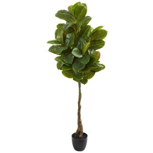 Other Varieties | 65" Artificial Rubber Leaf Tree (Real Touch) Artificial Trees Other Varieties