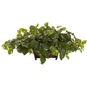 Pothos | Pothos Rectangle Decorative Planter Artificial Plants Ledge Plants