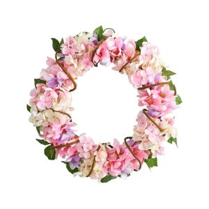 Spring Wreaths & Garlands | 16" Hydrangea Artificial Wreath Spring Wreaths & Garlands Spring Wreaths & Garlands