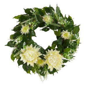 Spring Wreaths & Garlands | 20" Protea Artificial Wreath Spring Wreaths & Garlands Spring Wreaths & Garlands