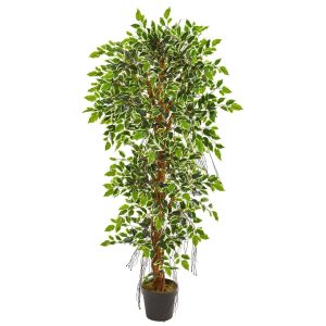 Statement Trees | 5' Elegant Ficus Artificial Tree Artificial Trees Ficus Trees