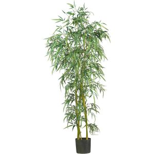 Statement Trees | 6'Fancy Style Slim Bamboo Silk Tree Artificial Trees Bamboo Trees