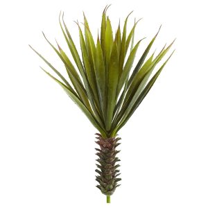 Succulents | Spiky Agave Succulent Plant (Set of 2) Artificial Plants Bushes