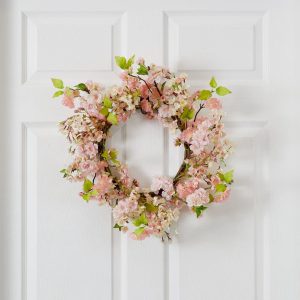 Summer Wreaths & Garlands | 24" Cherry Blossom Wreath" Artificial Wreaths Artificial Wreaths