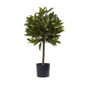 Topiary Trees | 2′ Sweet Bay Mini Ball Topiary Artificial Trees Topiary Trees