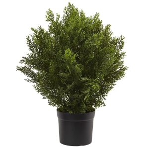 Topiary Trees | 2’ Artificial Cedar Bush (Indoor/Outdoor) Artificial Trees Cedar Trees