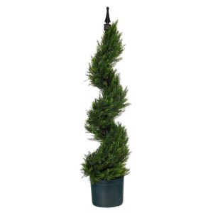 Topiary Trees | 3′ Cypress Spiral Topiary Artificial Tree Artificial Trees Topiary Trees