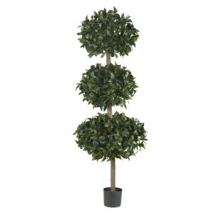 Topiary Trees | 69" Sweet Bay Triple Ball Tree" Artificial Trees Topiary Trees