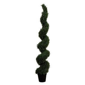 Topiary Trees | 7' UV Resistant Artificial Rosemary Spiral Topiary Tree (Indoor/Outdoor) Artificial Trees Topiary Trees