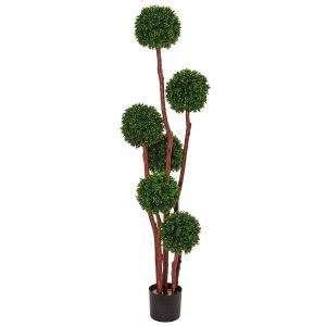 Topiary Trees | New Boxwood Tree UV Resistant (Indoor/Outdoor) Artificial Trees Topiary Trees