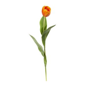 Tulips | 22" Tulip Artificial Flower (Set of 8) Orange Artificial Flowers Orange