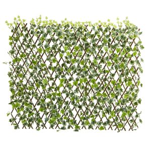 Wall Mats | 39" English Ivy Expandable Fence UV Resistant & Waterproof Trellis Artificial Plants Wall Mats