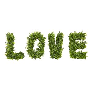 Wall Mats | “LOVE" Boxwood Artificial Wall Decoration (Indoor/Outdoor) Trellis Artificial Plants Wall Mats