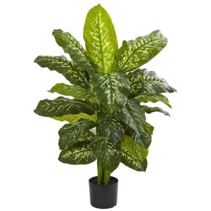 Floor Plants | 42" Dieffenbachia Artificial Plant (Real Touch) Artificial Plants Floor Plants