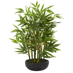 Desk Plants | 20" Bamboo Artificial Plant Artificial Plants Desk Plants