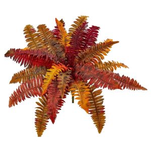 Ferns | 20" Autumn Boston Fern Artificial Plant (Set of 3 Artificial Plants Bushes