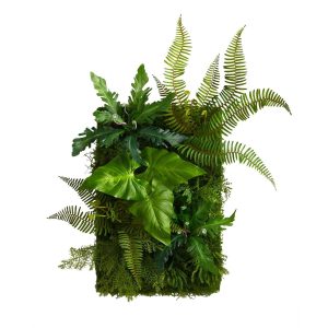 Ferns | 24" x 16" Mixed Foliage Artificial Living Wall Artificial Plants Ferns