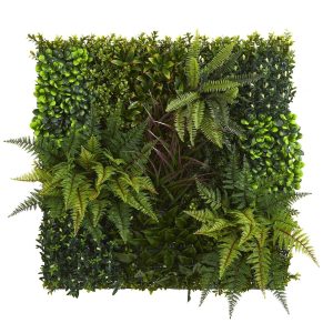 Grass | 29" x 29" Artificial Living Wall UV Resistant (Indoor/Outdoor) Trellis Artificial Plants Ferns