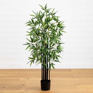 Bamboo Trees | 4' Black Bamboo Tree Artificial Trees Bamboo Trees