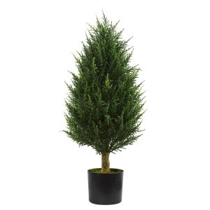 Cypress Trees | 3' Cypress Tower Artificial Tree UV Resistant (Indoor/Outdoor) Artificial Trees Cypress Trees