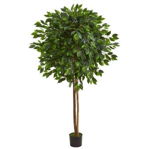 Floor Plants | 6.5' Ficus Artificial Tree Artificial Plants Ficus Trees