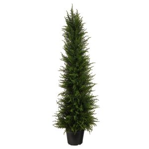 Topiary Trees | 3.5’ Cypress Artificial Tree UV Resistant (Indoor/Outdoor) Artificial Trees Topiary Trees