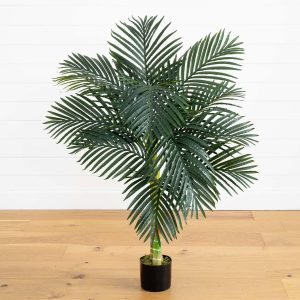 Artificial Palm Trees | 4’ Golden Cane Palm Tree