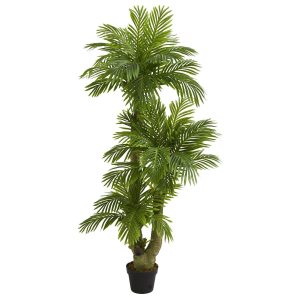 Artificial Palm Trees | 5' Triple Phoenix Palm Artificial Tree Artificial Palm Trees Artificial Palm Trees