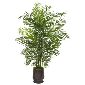 Artificial Palm Trees | 65" Areca Artificial Palm Tree in Decorative Planter(Indoor/Outdoor) Artificial Palm Trees Artificial Palm Trees